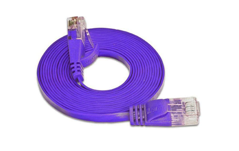 SLIM Câble patch slim RJ-45 - RJ-45, Cat 6, UTP, 25 m, Violet