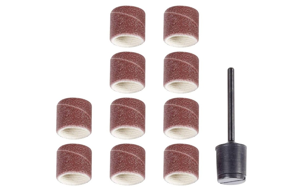 Proxxon Cylindre de ponçage K120 10 x 10 mm , 10 pièces