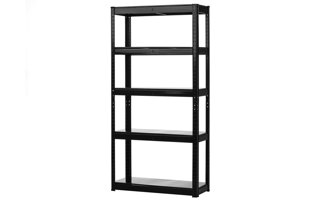 STRUCT Étagère lourde Noire avec 5 tablettes