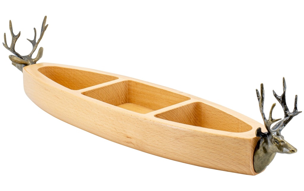 Kadastar Coupe déco Cerf 1 Pièce/s, hêtre