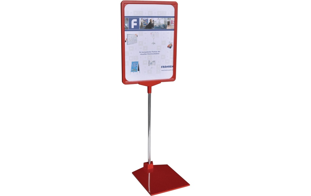Franken Présentoir de prospectus A4, rouge