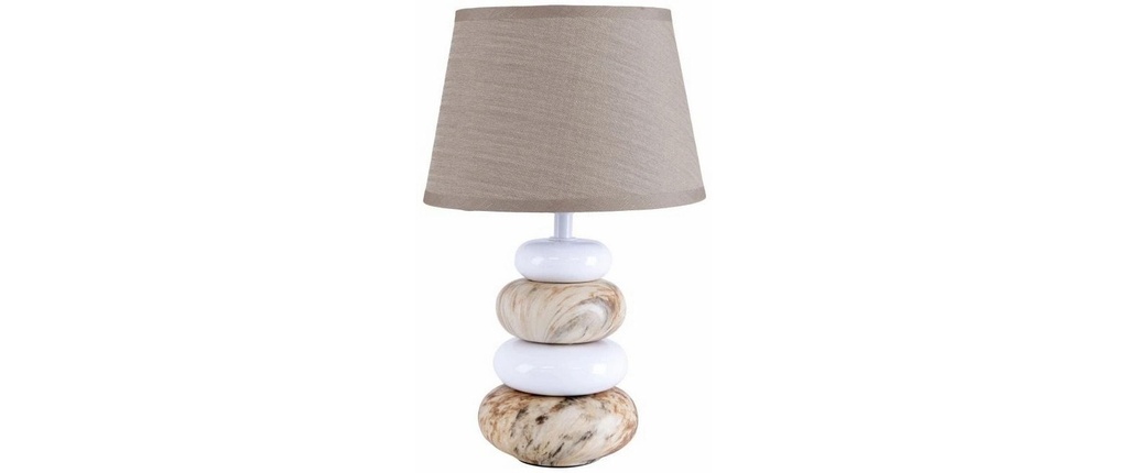 Näve Lampe de bureau «Stoney» h: 31 cm brun