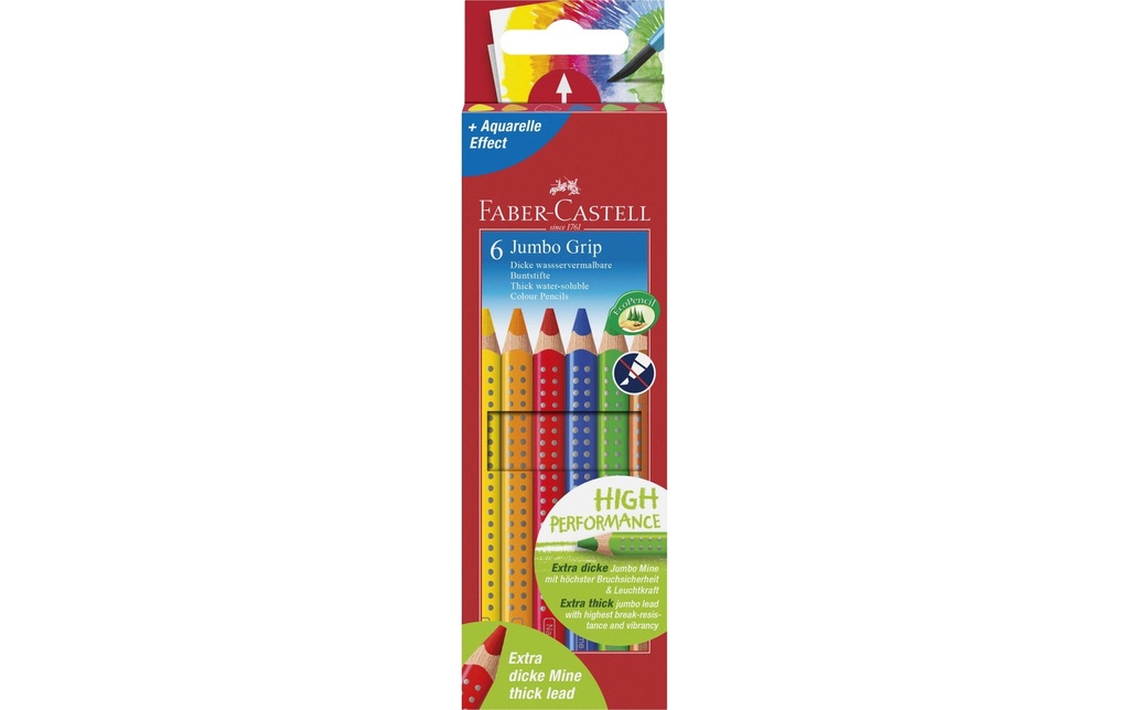FABER-CASTELL Jumbo Grip bte carton (6 pces)