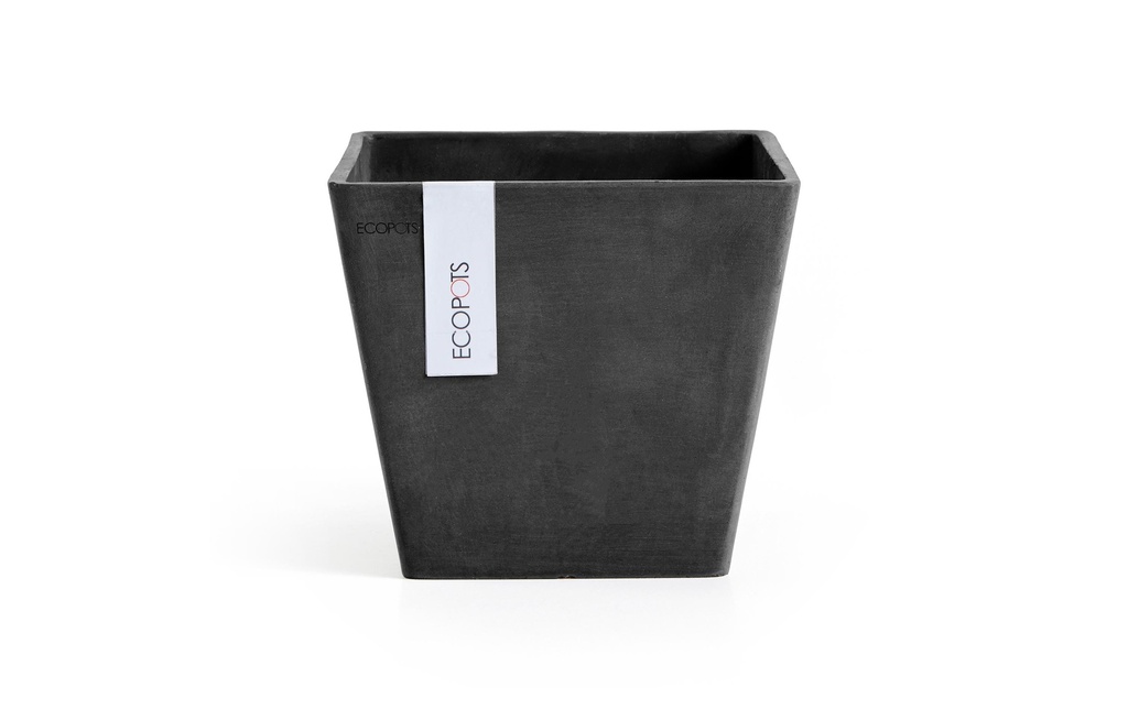 Ecopots Pot à fleur Rotterdam 20 Gris foncé