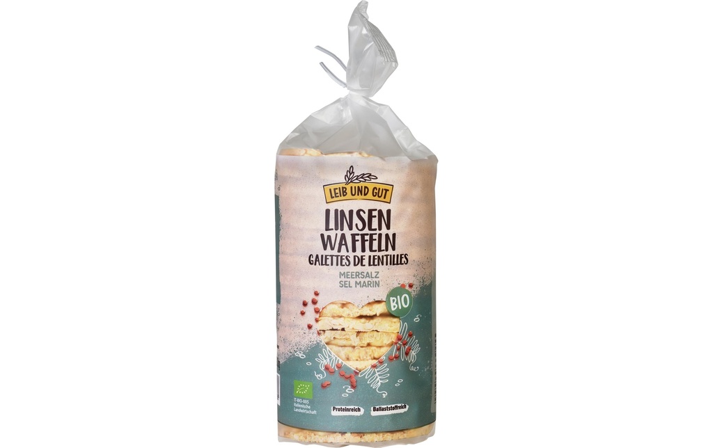 Leib und Gut Galettes de lentilles au sel bio 100 g