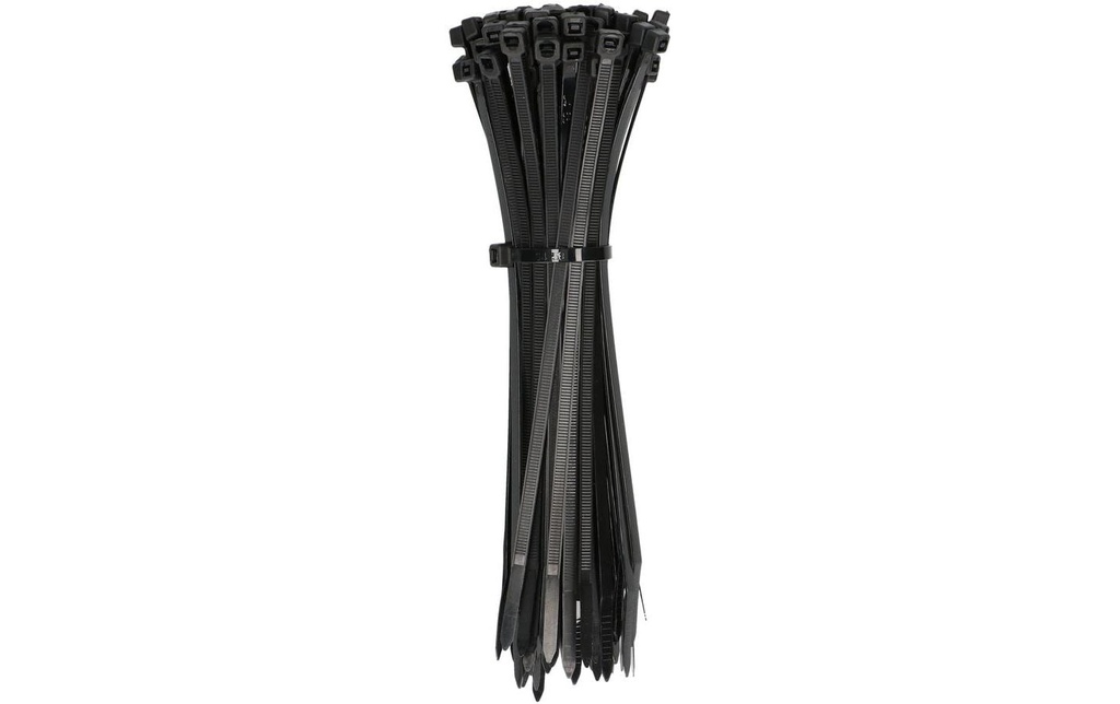 Max Hauri Serre-câble 100 pièces Noir 150 mm x 3.6 mm