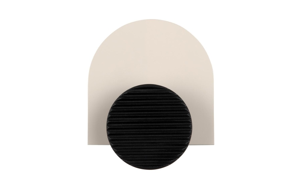 present time Crochet mural Single Knob, MDF, Warm grey