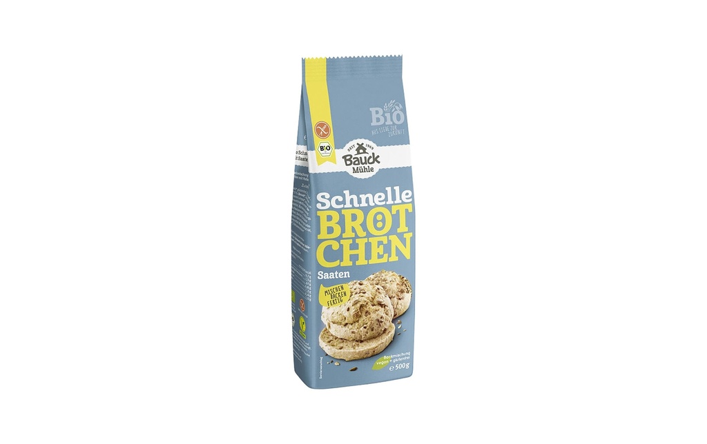 Bauck Mühle Préparation à gâteau Petits pains rapides Graines 500 g