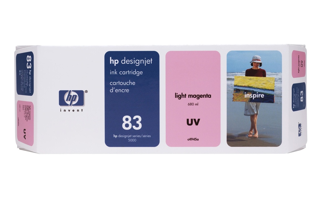 HP Encre Nr. 83 (C4945A) Light Magenta