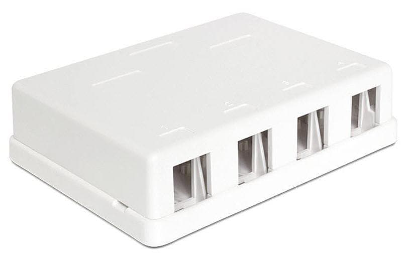 Delock Boîtier Keystone quadruple