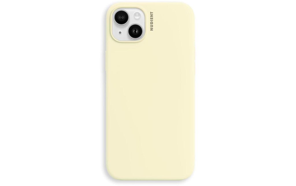 Nudient Coque arrière Base Case iPhone 14 Plus Pale Yellow