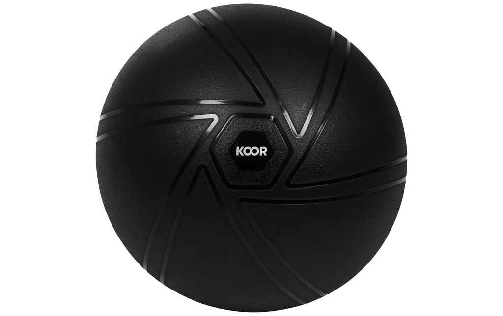 KOOR Ballon de gymnastique 65 cm, Noir