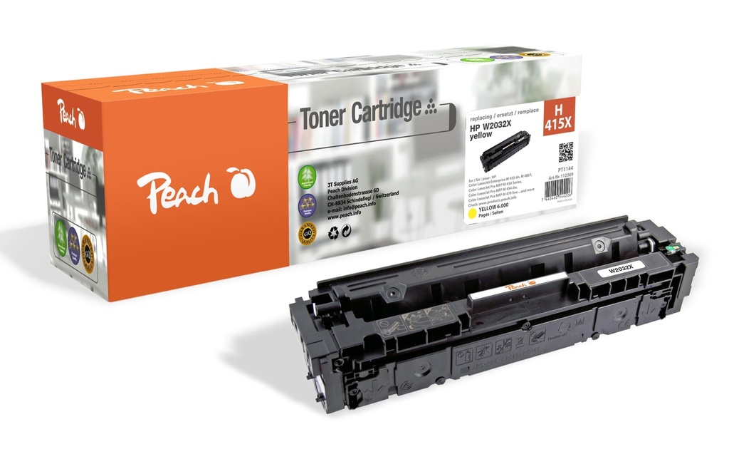 Peach Toner HP Nr. 415X / W2033X Yellow