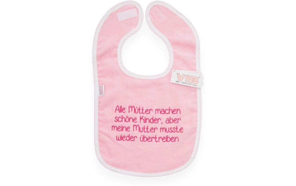 Very Important Baby Bavoir Toutes les mères font de beaux enfants Rose