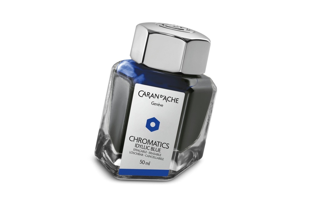 CARAN D'ACHE Flacon d'encre Idyllic Blue (50 pces)