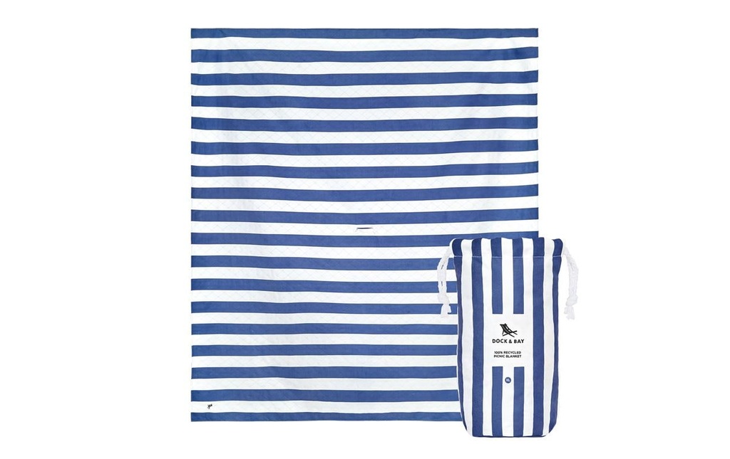 Dock & Bay Couverture de pique-nique Whitsunday Blue 170 x 240 cm