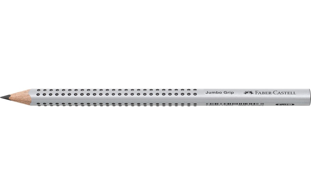 FABER-CASTELL Crayon Jumbo Grip HB argent