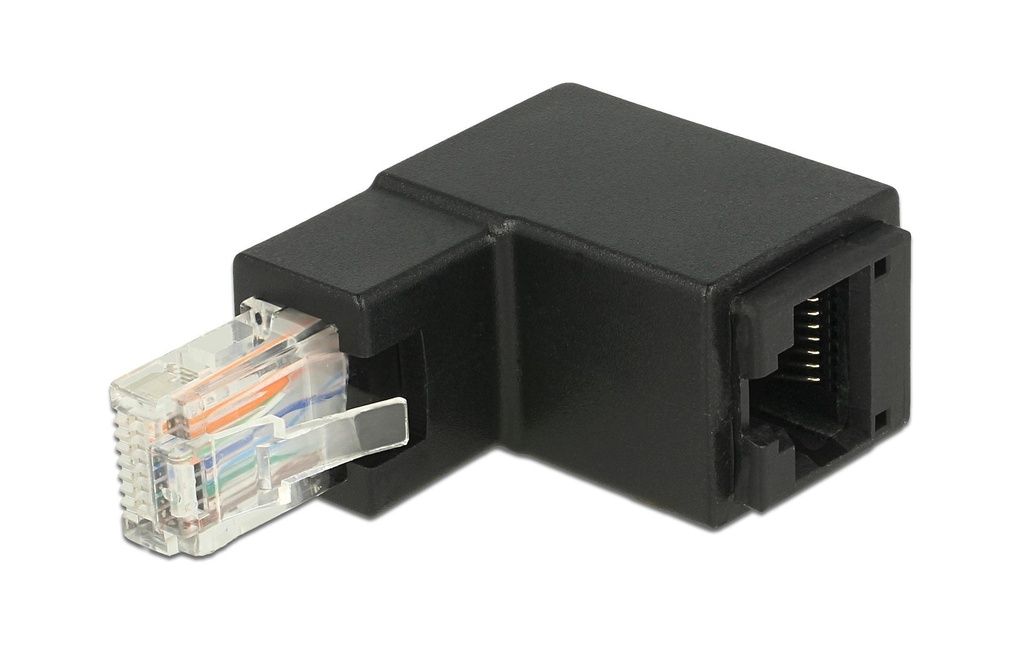 Delock Adaptateur d’angle 90° RJ45 ci-dessus, Cat.6 UTP 1 Pièce/s