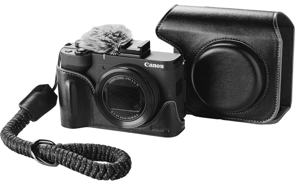 Smallrig Set d'étuis en cuir pour Canon PowerShot V1 Noir