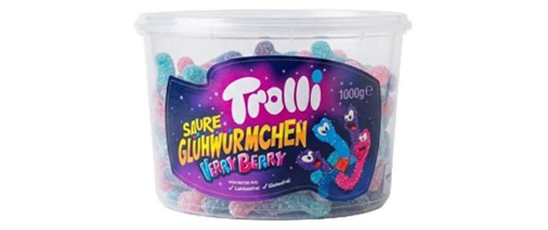 Trolli Bonbons gommeux Luciole acidulée Verry Berry 1000 g