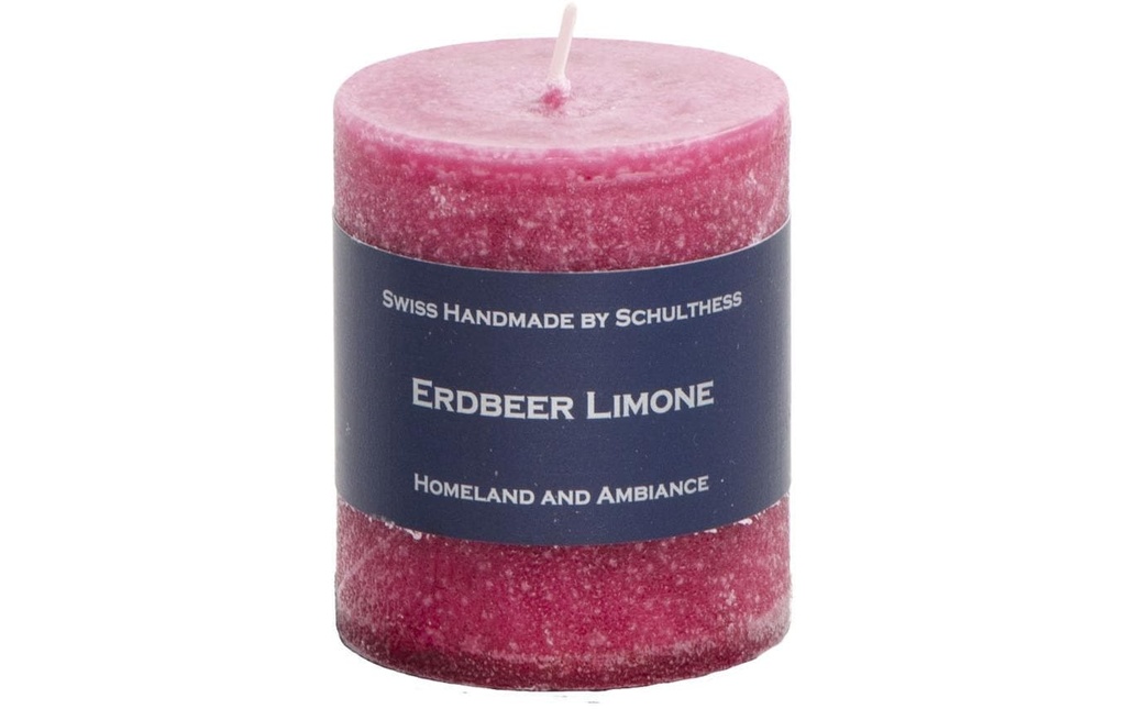 Schulthess Kerzen Bougie parfumée Fraise citron vert 8 cm