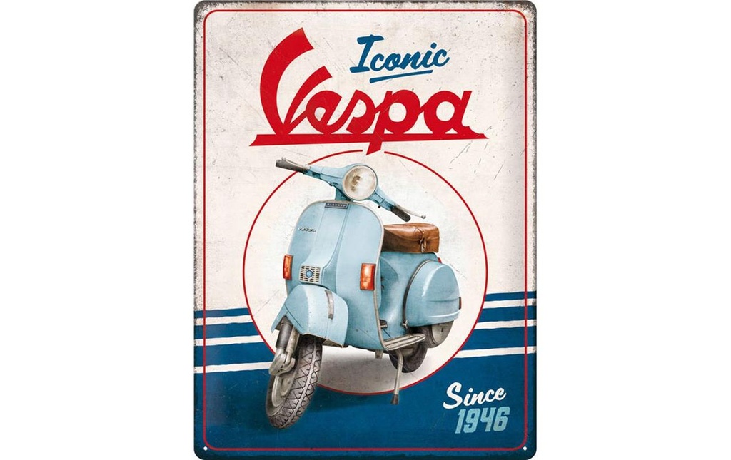 Nostalgic Art Plaque Iconic Vespa since1946 30 x 40 cm, métal