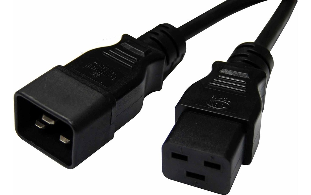 Diggelmann Câble d’appareil 8 m C19 - C20 Noir