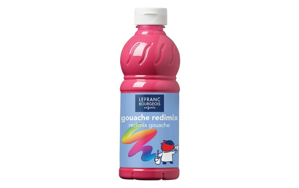 LEFRANC Peintures tempera Redimix 500 ml, Rose