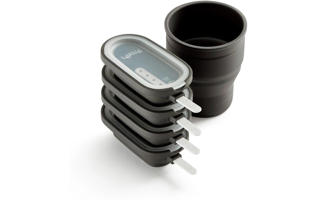 Lékué Moule à glace Silicone, set de 4