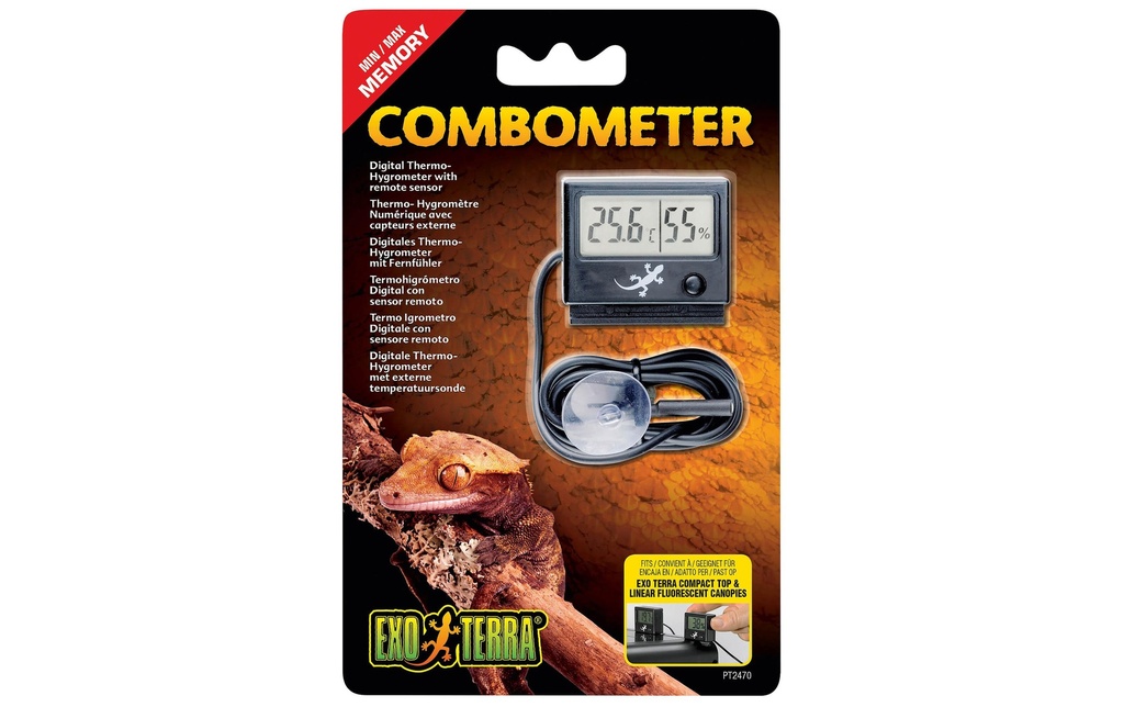 Exo Terra Combomètre Thermo-Hygro numérique avec capteur à distance