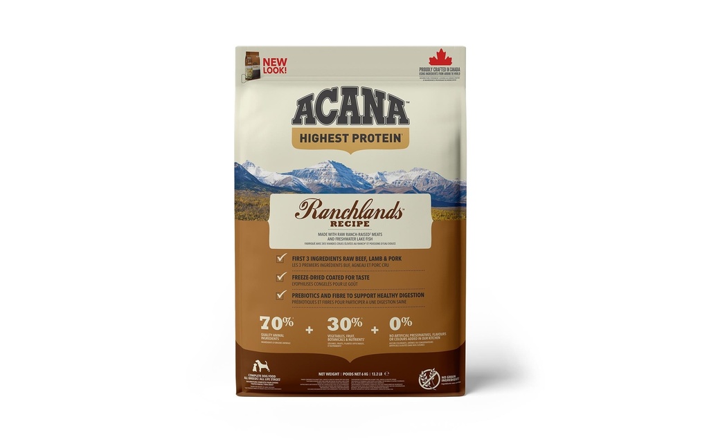 Acana Alimentation sèche Regionals Ranchlands Recipe, 6 kg