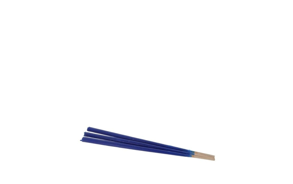 balthasar Torche de cire Bleu foncé, 3 pièces
