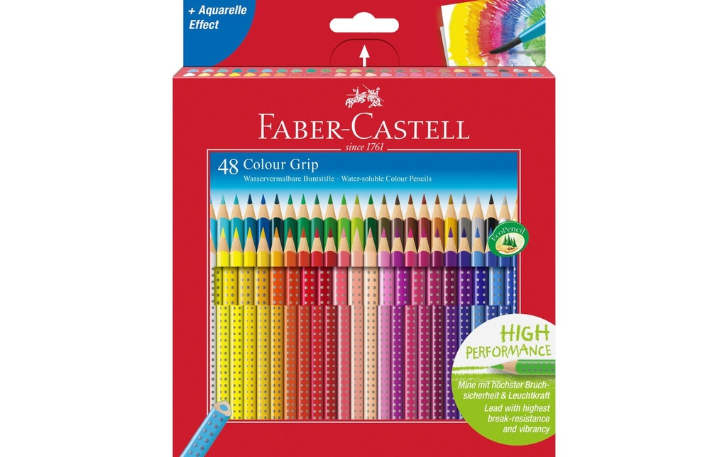 FABER-CASTELL Colour Grip bte.carton assort. (48 pces)