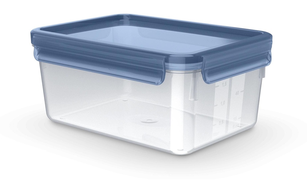 Emsa Récipients à provisions Clip & Close Eco 2.2 l, Bleu/Transparent