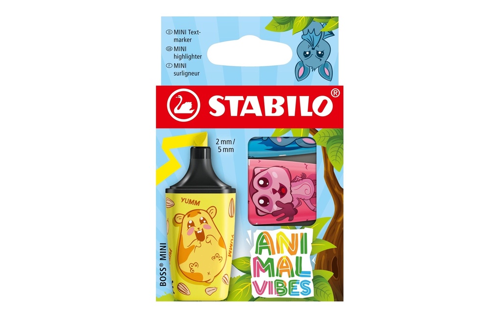STABILO Boss Mini Animal Vibes ét.3pcs (3 pces)