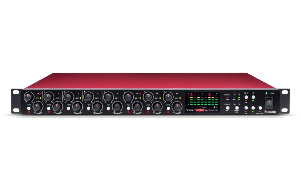 Focusrite Pré-amplificateur pour microphone Scarlett OctoPre Dynamic
