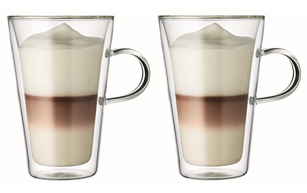 Bodum Tasse à café Canteen 400 ml, 2 Pièce/s, Transparent