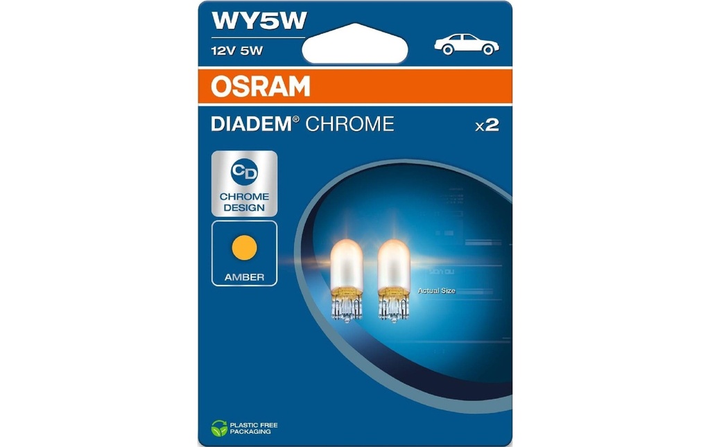OSRAM Témoins lumineux Chrome WY5W 12 V 5 W Voiture de tourisme
