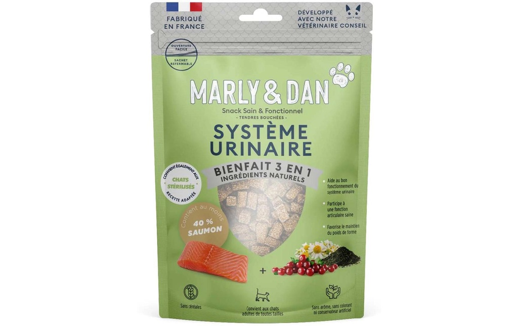 Marly & Dan Collation pour chat Urinaire, 40 g
