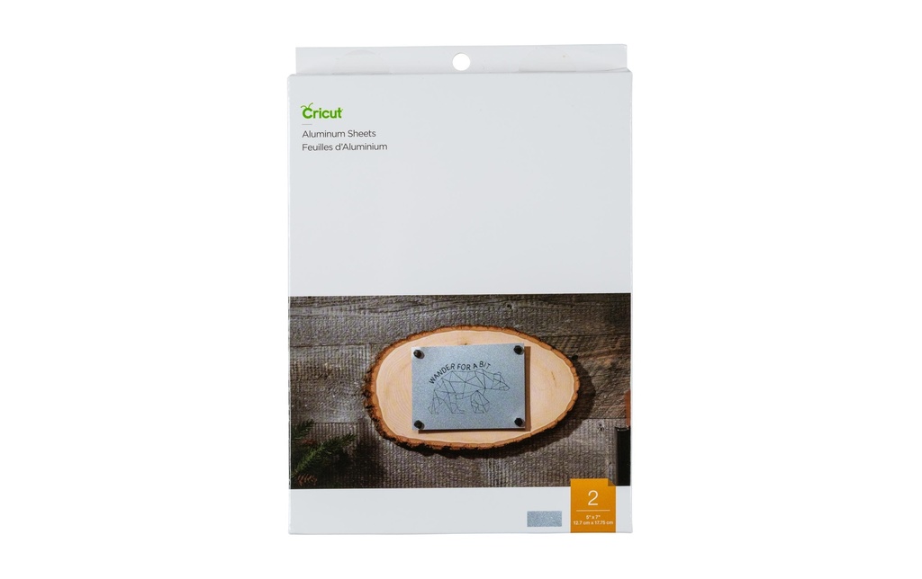 Cricut Plaque en métal pour la gravure 13 x 18 cm, 2 pièces