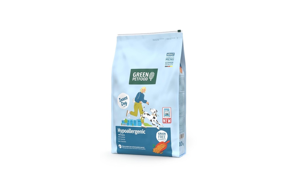 Green Petfood Alimentation sèche Hypoallergénique avec les insectes 10 kg