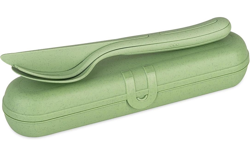 Koziol Couverts à emporter Klikk Ready 3 pièces, Vert