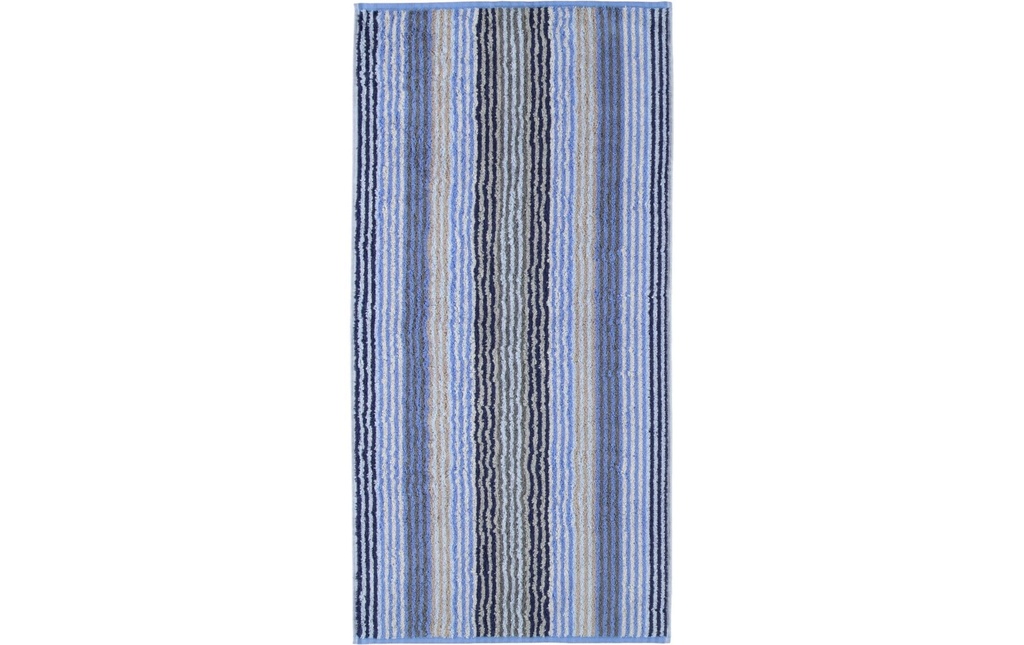 Cawö Serviette Rayures uniques 50 x 100 cm, Saphir
