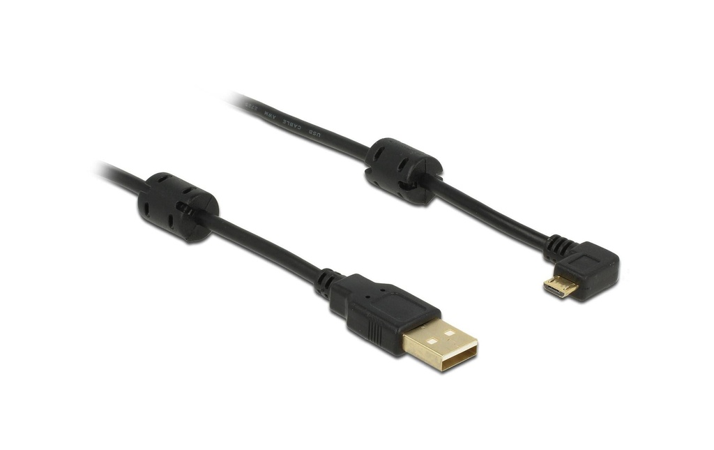 Delock Câble USB 2.0 coudé à 270 USB-A - Micro-USB B 1 m