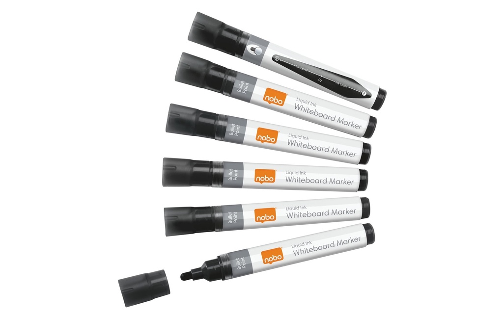 Nobo Marqueur pour tableau blanc Liquid Ink 10 pièces, Noir