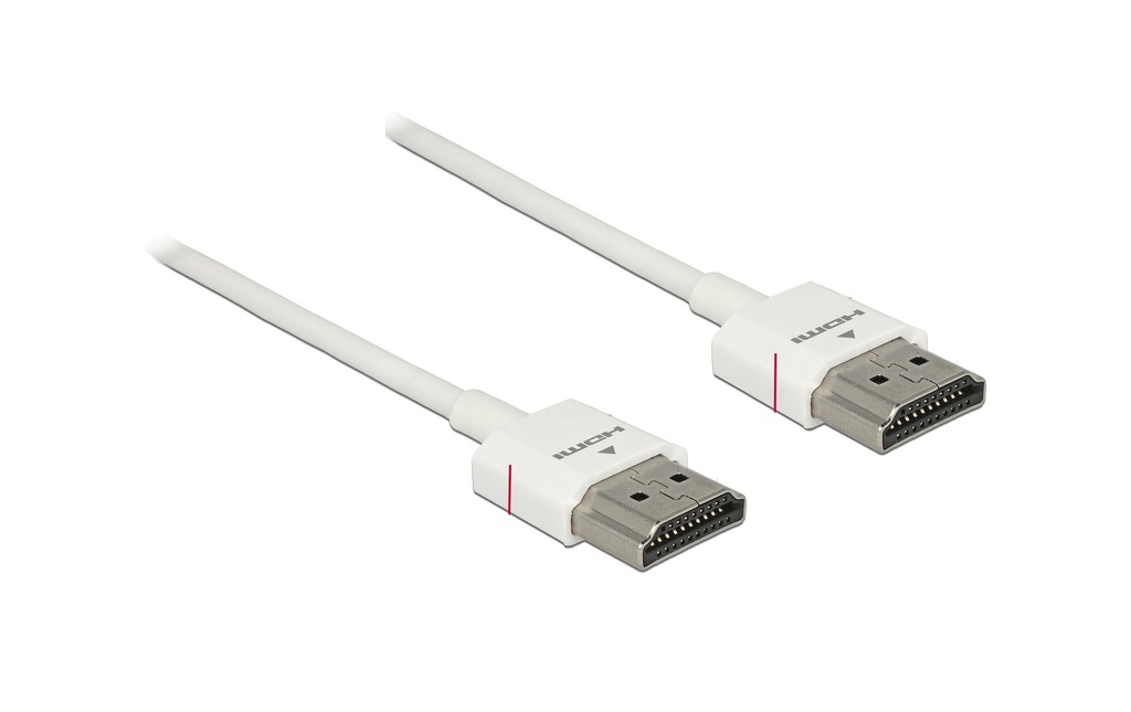 Delock Câble 4K 60Hz HDMI - HDMI, 0.25 m, Blanc