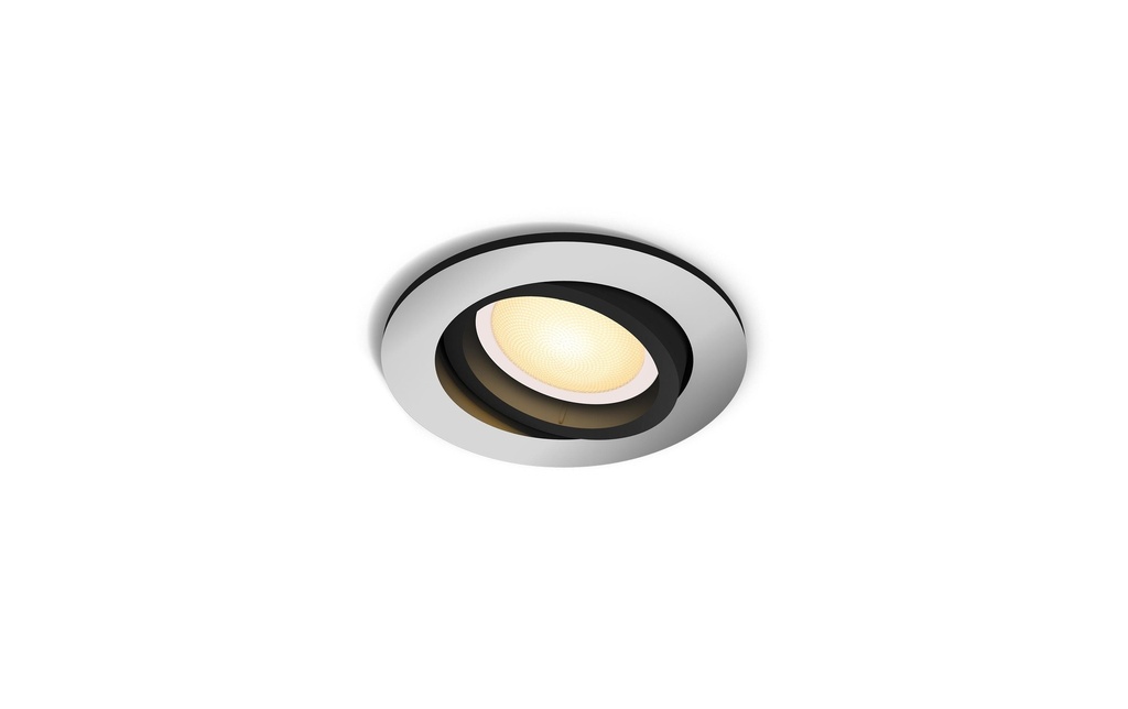 Philips Hue White Ambiance Milliskin Spot à encastrer Rond Aluminium
