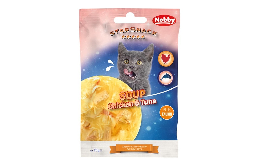 Nobby StarSnack SOUP poulet & thon, 90 g