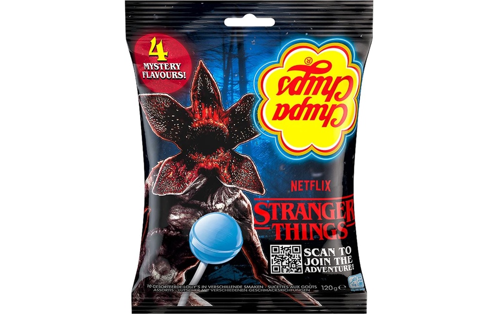 Chupa Chups Lollipop Stranger Things 4 Goût, 120 g