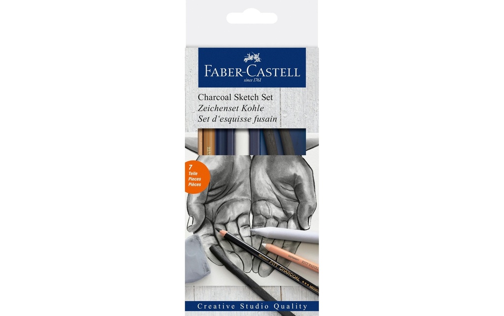 FABER-CASTELL Fusain set dessin 7pces (7 pces)